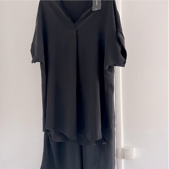 SOLD!⭐️FROM FRANCE!⭐️ Wide Leg Pant And Tunic Top 2 Piece Set MADE IN FRANCE! - Picture 14 of 15